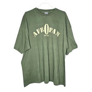 Men's Army Green Short Sleeve T-Shirt, 2XL, 100% Cotton